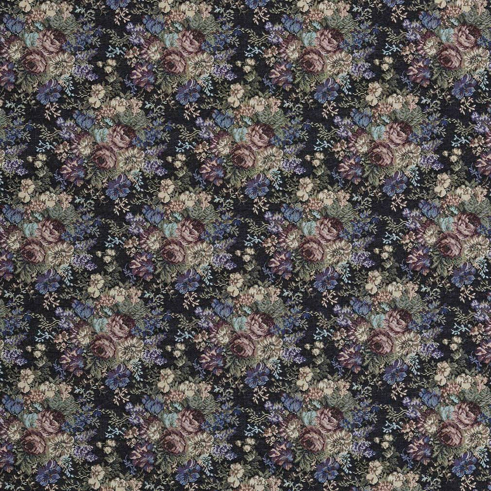 D2066 Ebony Rose by Charlotte Designer Fabric Tapestry Classics II 80% Polyester, 20% Cotton Asia Exceeds 120,000 Wyzenbeek Rubs (Heavy Duty) </p><p>Repeat: Horizontal: 10" x Vertical: 7" 54 Inches - Swanky Fabrics -