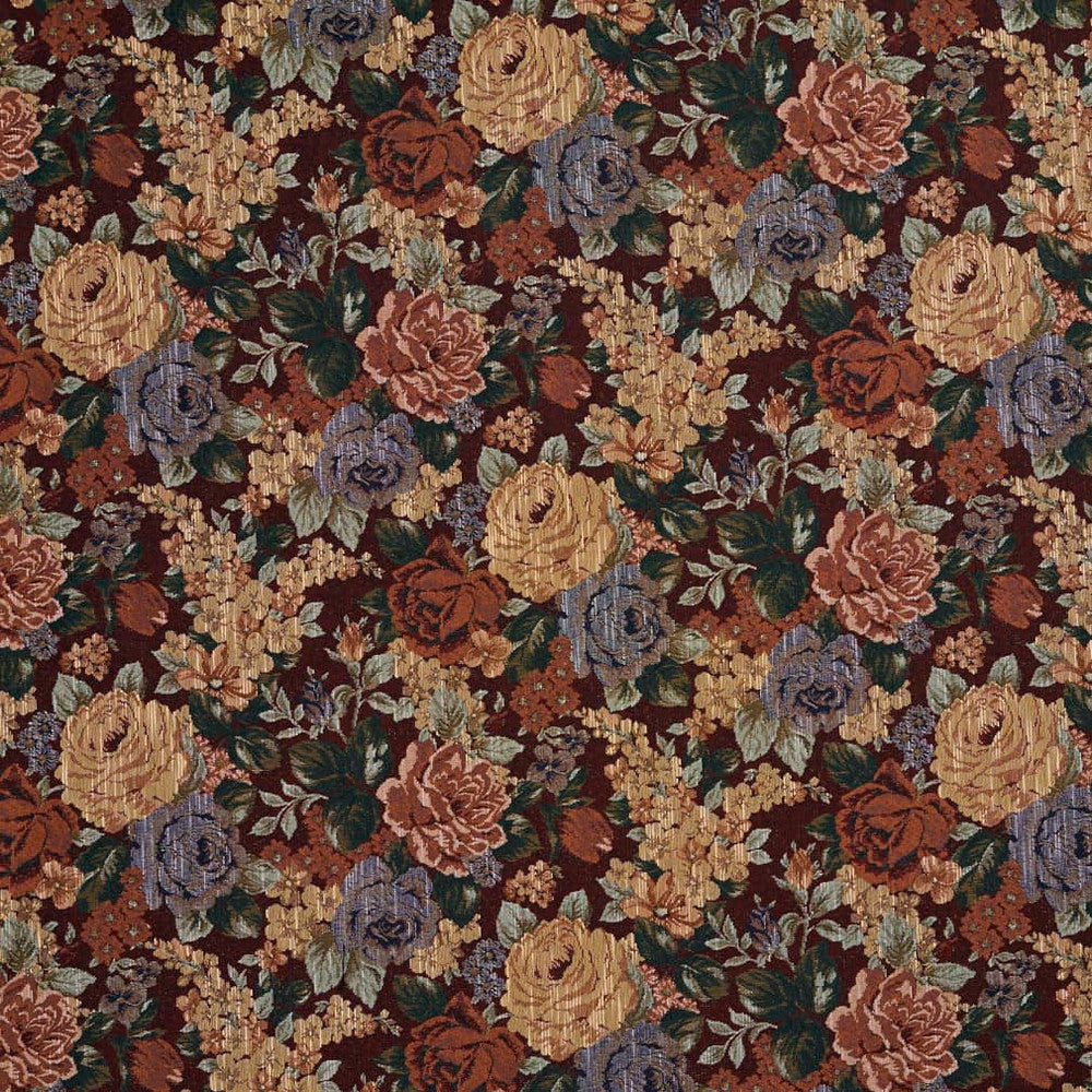 D2067 Burgundy by Charlotte Designer Fabric Tapestry Classics II 70% Polyester, 30% Cotton Asia Exceeds 40,000 Wyzenbeek Rubs (Heavy Duty) </p><p>Repeat: Horizontal: 27.5" x Vertical: 14" 54 Inches - Swanky Fabrics -