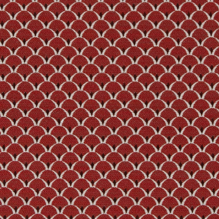 D2142 Ruby Scales by Charlotte Designer Fabric Small Scale Patterns 100% Woven Polyester Asia Exceeds 100,000 Wyzenbeek Rubs (Heavy Duty) </p><p>Repeat: Horizontal: 1" x Vertical: 1" 54 Inches - Swanky Fabrics -