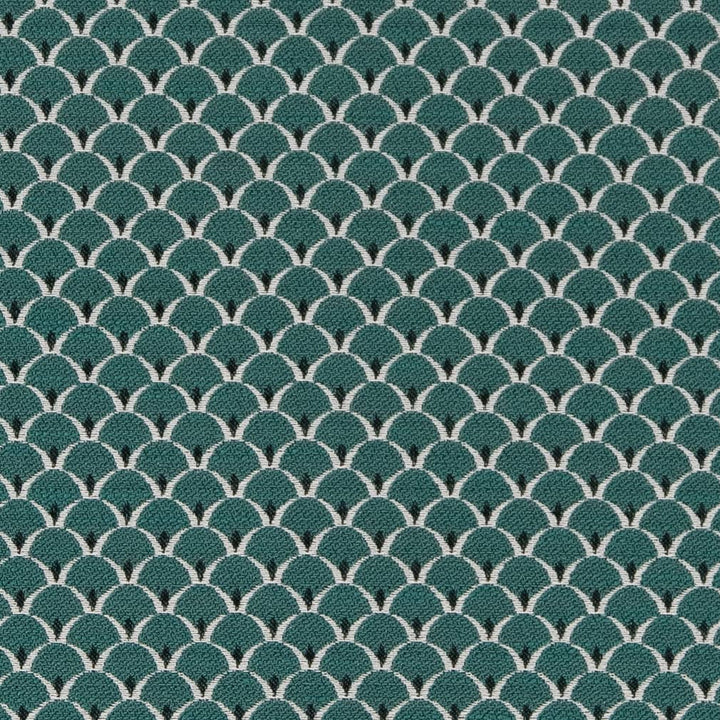 D2147 Jade Scales by Charlotte Designer Fabric Small Scale Patterns 100% Woven Polyester Asia Exceeds 100,000 Wyzenbeek Rubs (Heavy Duty) </p><p>Repeat: Horizontal: 1" x Vertical: 1" 54 Inches - Swanky Fabrics -
