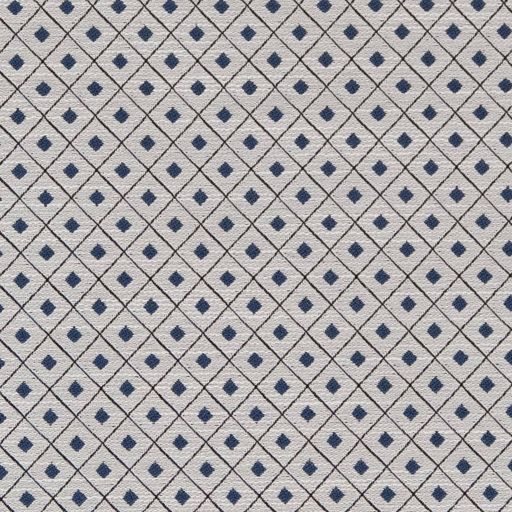 D2154 Wedgewood Diamond by Charlotte Designer Fabric Small Scale Patterns 100% Woven Polyester Asia Exceeds 100,000 Wyzenbeek Rubs (Heavy Duty) </p><p>Repeat: Horizontal: 1" x Vertical: 1" 54 Inches - Swanky Fabrics -