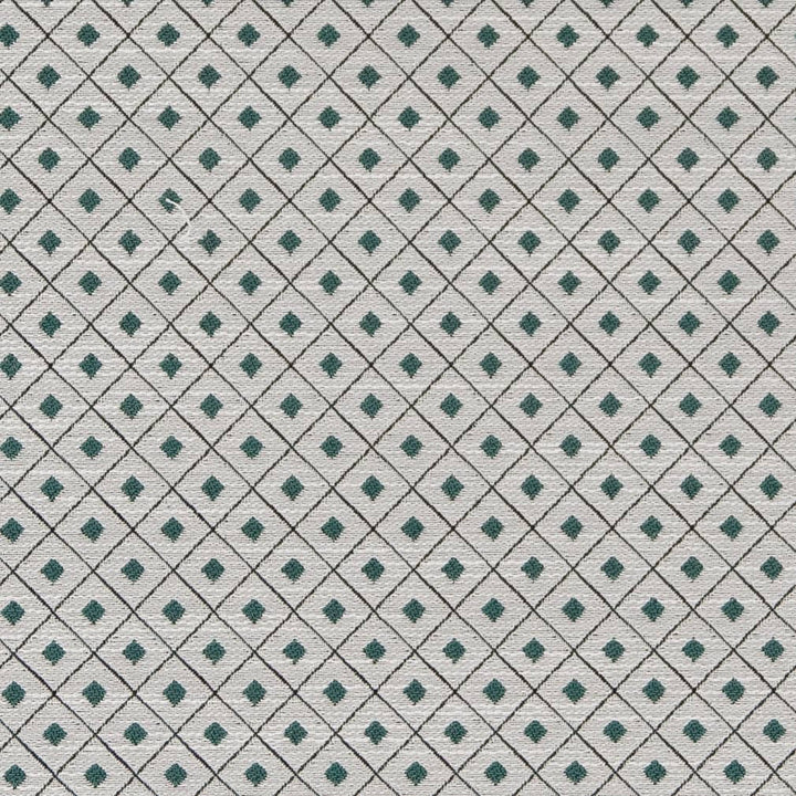 D2157 Jade Diamond by Charlotte Designer Fabric Small Scale Patterns 100% Woven Polyester Asia Exceeds 100,000 Wyzenbeek Rubs (Heavy Duty) </p><p>Repeat: Horizontal: 1" x Vertical: 1" 54 Inches - Swanky Fabrics -