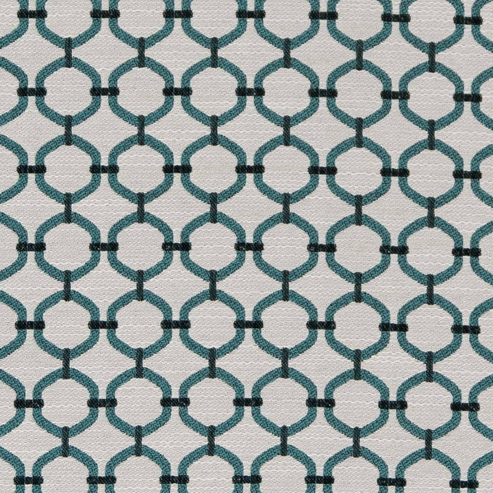 D2169 Aqua Lattice by Charlotte Designer Fabric Small Scale Patterns 100% Woven Polyester Asia Exceeds 100,000 Wyzenbeek Rubs (Heavy Duty) </p><p>Repeat: Horizontal: 1.5" x Vertical: 1.5" 54 Inches - Swanky Fabrics -