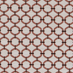 D2171 Salmon Lattice by Charlotte Designer Fabric
