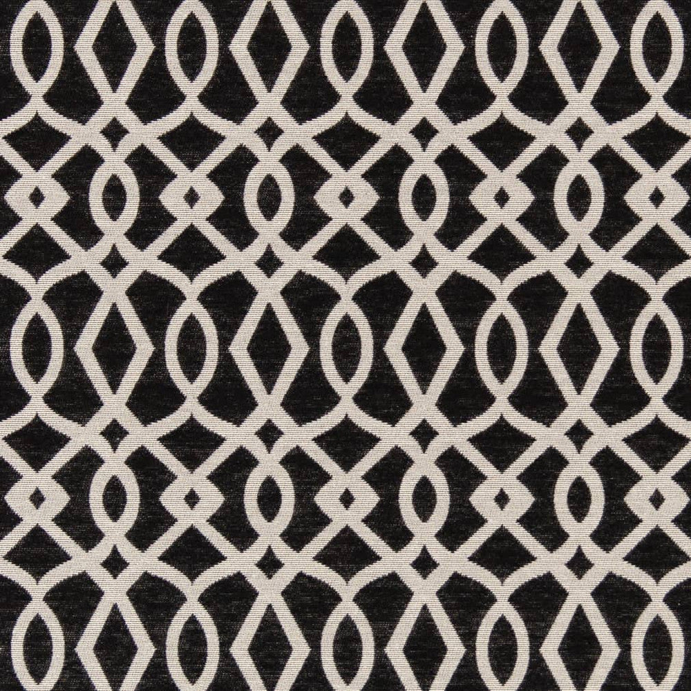 D2441 Black by Charlotte Designer Fabric Crypton Patterns 51% Polyester, 49% Cotton Made in USA Exceeds 90,000 Wyzenbeek Rubs (Heavy Duty) </p><p>Repeat: Horizontal 4" x Vertical 6.75" 54 Inches - Swanky Fabrics -
