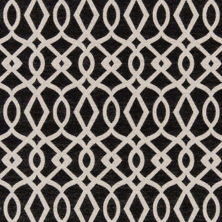D2441 Black by Charlotte Designer Fabric Crypton Patterns 51% Polyester, 49% Cotton Made in USA Exceeds 90,000 Wyzenbeek Rubs (Heavy Duty) </p><p>Repeat: Horizontal 4" x Vertical 6.75" 54 Inches - Swanky Fabrics -