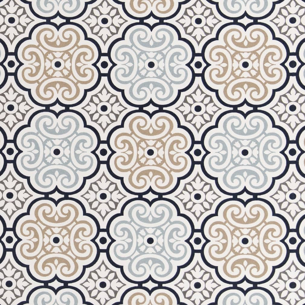 D2482 Stone by Charlotte Designer Fabric Patio Prints 100% Polyester Made in USA Exceeds 60,000 Wyzenbeek Rubs (Heavy Duty) </p><p>Repeat: Horizontal 13.5" x Vertical 12" 54 Inches - Swanky Fabrics -