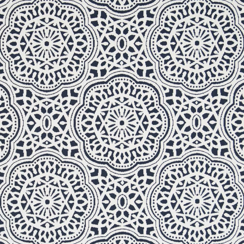 D2546 Indigo by Charlotte Designer Fabric Veranda 100% Polypropylene USA Exceeds 60,000 Wyzenbeek Rubs </p><p>Repeat: Horizontal 13" x Vertical 14" 54 Inches - Swanky Fabrics -