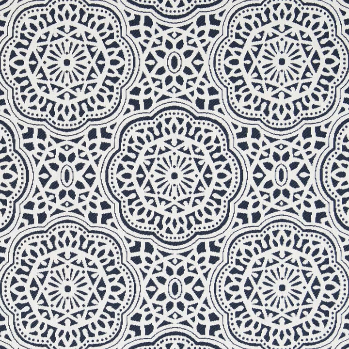 D2546 Indigo by Charlotte Designer Fabric Veranda 100% Polypropylene USA Exceeds 60,000 Wyzenbeek Rubs </p><p>Repeat: Horizontal 13" x Vertical 14" 54 Inches - Swanky Fabrics -