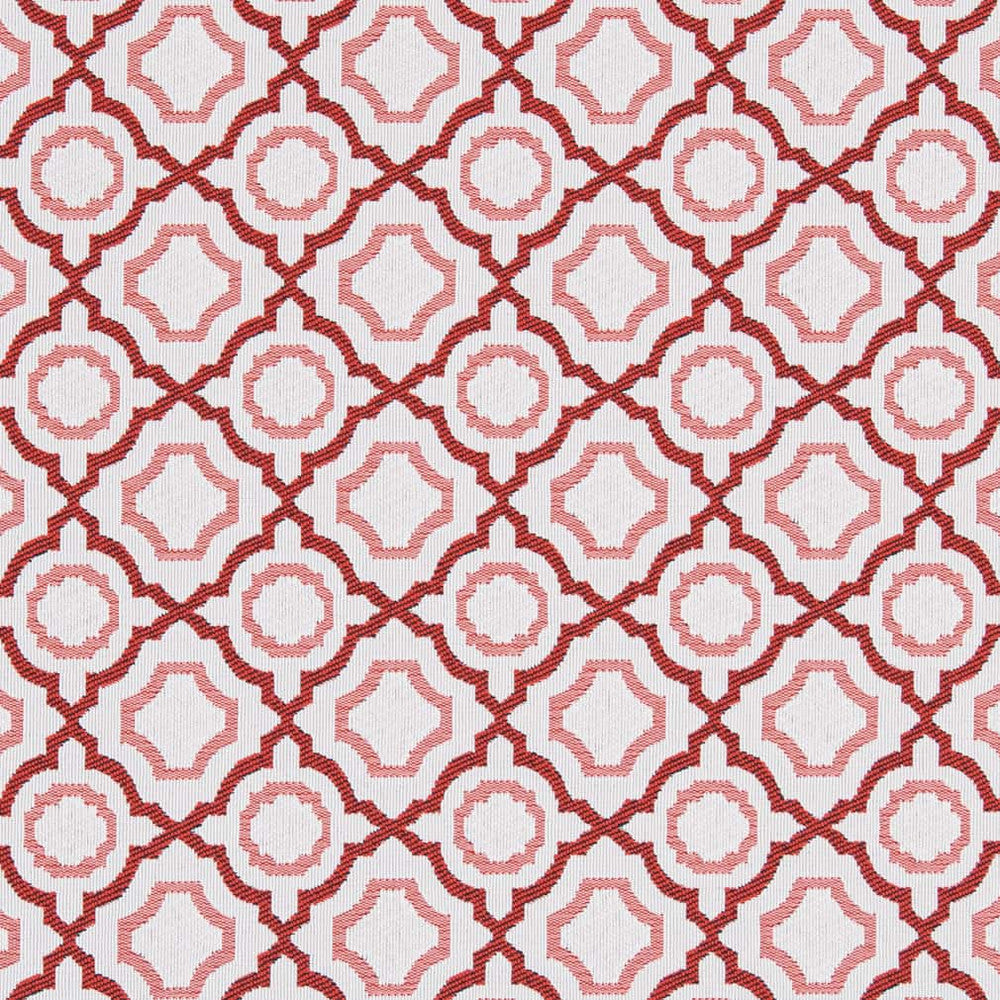 D2561 Strawberry by Charlotte Designer Fabric Veranda 100% Polypropylene USA Exceeds 60,000 Wyzenbeek Rubs </p><p>Repeat: Horizontal 3.5" x Vertical 3.5" 54 Inches - Swanky Fabrics -