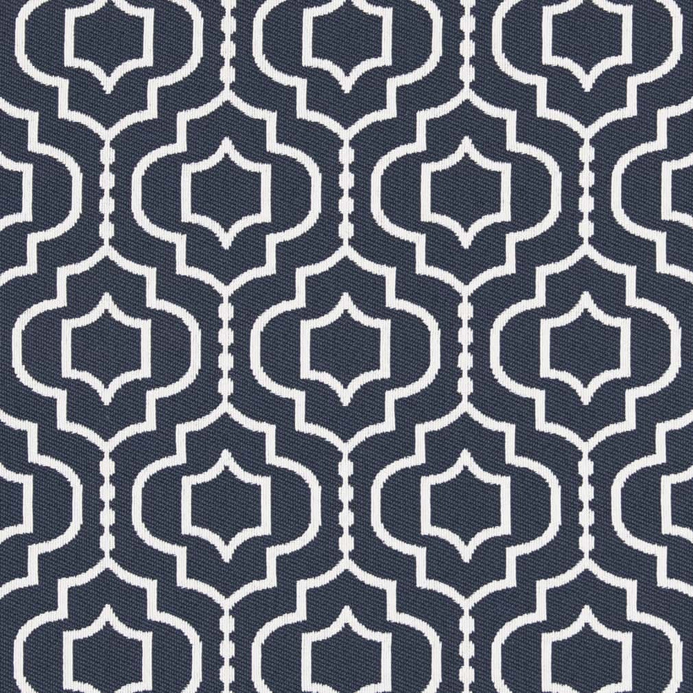 D2564 Navy by Charlotte Designer Fabric Veranda 100% Polypropylene USA Exceeds 60,000 Wyzenbeek Rubs </p><p>Repeat: Horizontal 5" x Vertical 7" 54 Inches - Swanky Fabrics -