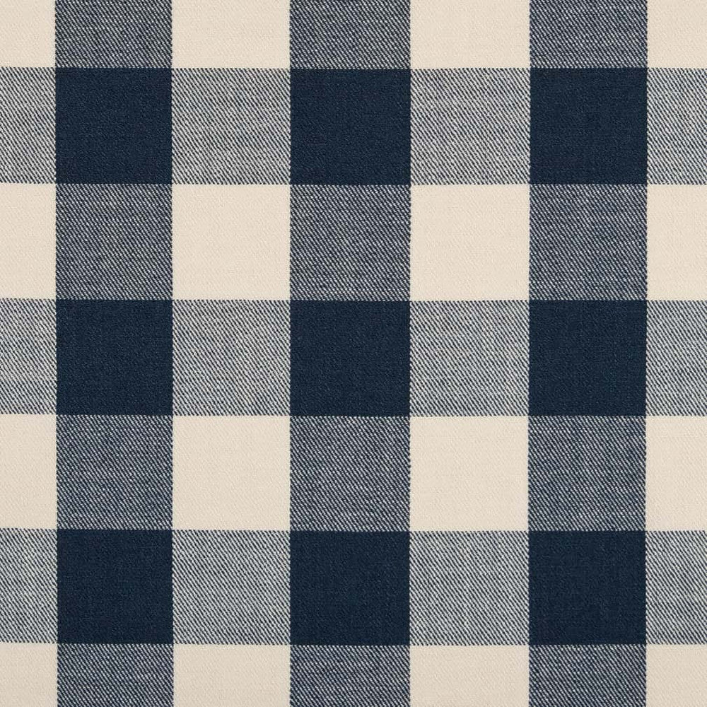 D2602 Buffalo Navy by Charlotte Designer Fabric Classic Wovens 82% Polyester, 18% Acrylic Asia Exceeds 100,000 Wyzenbeek Rubs </p><p>Repeat: Horizontal 7.5" x Vertical 7.5" 54 Inches - Swanky Fabrics -