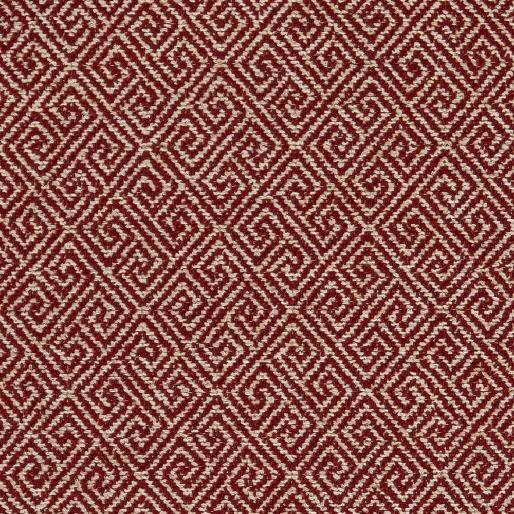 D2615 Greek Key Crimson by Charlotte Designer Fabric Classic Wovens 64% Polyester, 36% Acrylic USA Exceeds 100,000 Wyzenbeek Rubs </p><p>Repeat: Horizontal 3" x Vertical 3" 54 Inches - Swanky Fabrics -