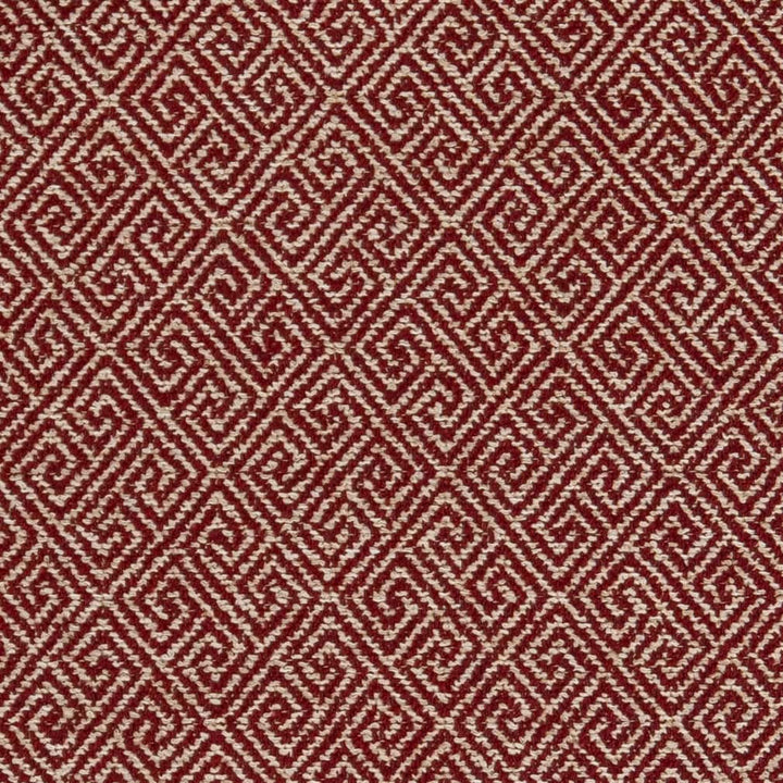 D2615 Greek Key Crimson by Charlotte Designer Fabric Classic Wovens 64% Polyester, 36% Acrylic USA Exceeds 100,000 Wyzenbeek Rubs </p><p>Repeat: Horizontal 3" x Vertical 3" 54 Inches - Swanky Fabrics -