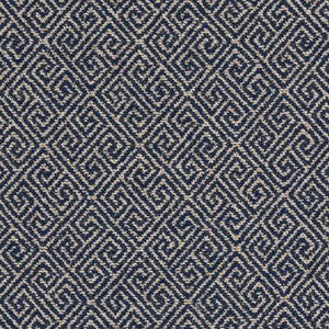 D2618 Greek Key Navy by Charlotte Designer Fabric