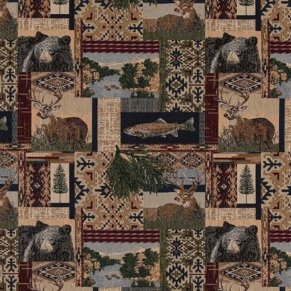 D2660 Nature Navy by Charlotte Designer Fabric Novelty Tapestry 55% Cotton, 45% Polyester Asia Exceeds 30,000 Wyzenbeek Rubs </p><p>Repeat: Horizontal 14" x Vertical 14" 54 Inches - Swanky Fabrics -