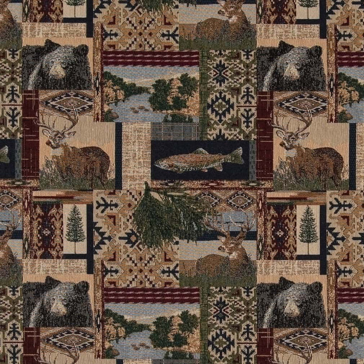 D2660 Nature Navy by Charlotte Designer Fabric Novelty Tapestry 55% Cotton, 45% Polyester Asia Exceeds 30,000 Wyzenbeek Rubs </p><p>Repeat: Horizontal 14" x Vertical 14" 54 Inches - Swanky Fabrics -