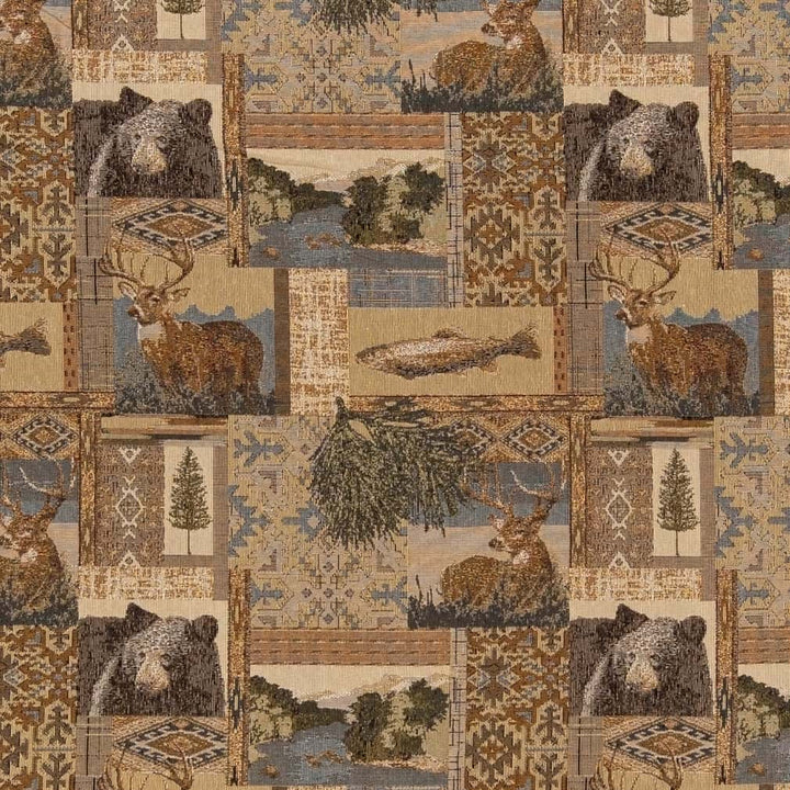 D2661 Nature Beige by Charlotte Designer Fabric Novelty Tapestry 55% Cotton, 45% Polyester Asia Exceeds 30,000 Wyzenbeek Rubs </p><p>Repeat: Horizontal 14" x Vertical 14" 54 Inches - Swanky Fabrics -
