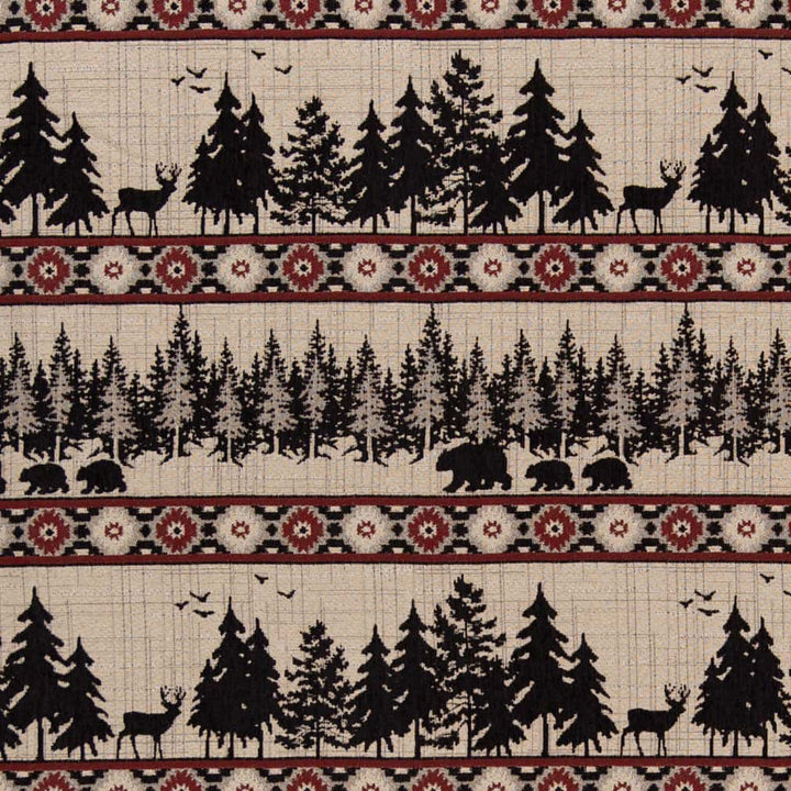 D2692 Forest Crimson by Charlotte Designer Fabric Novelty Tapestry 55% Polyester, 45% Viscose Asia Exceeds 110,000 Wyzenbeek Rubs </p><p>Repeat: Horizontal 14" x Vertical 13.75" 54 Inches - Swanky Fabrics -