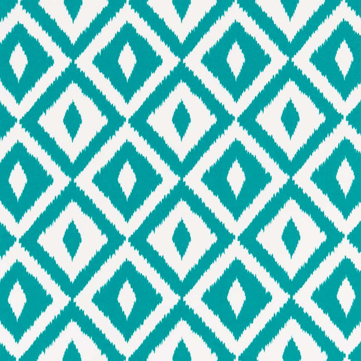 D2714 Teal by Charlotte Designer Fabric Patio Prints II 100% Spun Polyester Asia Exceeds 60,000 Wyzenbeek Rubs </p><p>Repeat: Horizontal 4.5" x Vertical 4.5" 54 Inches - Swanky Fabrics -