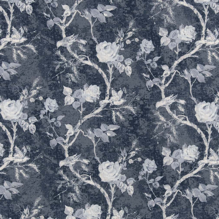 D2919 Bluebird by Charlotte Designer Fabric Crypton Prints 100% Polyester Asia Exceeds 60,000 Wyzenbeek Rubs </p><p>Repeat: Horizontal 27" x Vertical 16.75" 54 Inches - Swanky Fabrics -