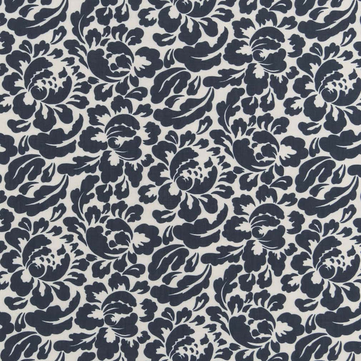 D2926 Navy by Charlotte Designer Fabric Crypton Prints 100% Polyester Asia Exceeds 60,000 Wyzenbeek Rubs </p><p>Repeat: Horizontal 18" x Vertical 11" 54 Inches - Swanky Fabrics -