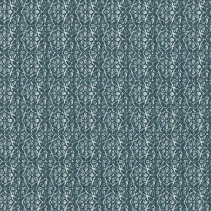 D2950 Teal by Charlotte Designer Fabric Crypton Prints 92% Polyester, 8% Linen Asia Exceeds 60,000 Wyzenbeek Rubs </p><p>Repeat: Horizontal 2" x Vertical 2" 54 Inches - Swanky Fabrics -