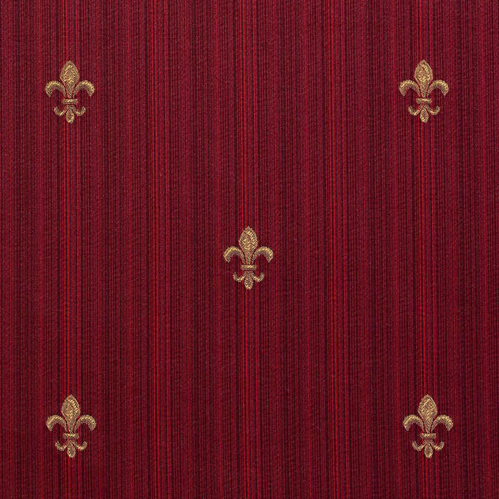 D312 Ruby Medallion by Charlotte Designer Fabric Old World Classics 70% Polyester, 30% Cotton Spain Exceeds 30,000 Wyzenbeek Rubs (Heavy Duty) Horizontal: 7" x Vertical: 6.5" 54 Inches - Swanky Fabrics -
