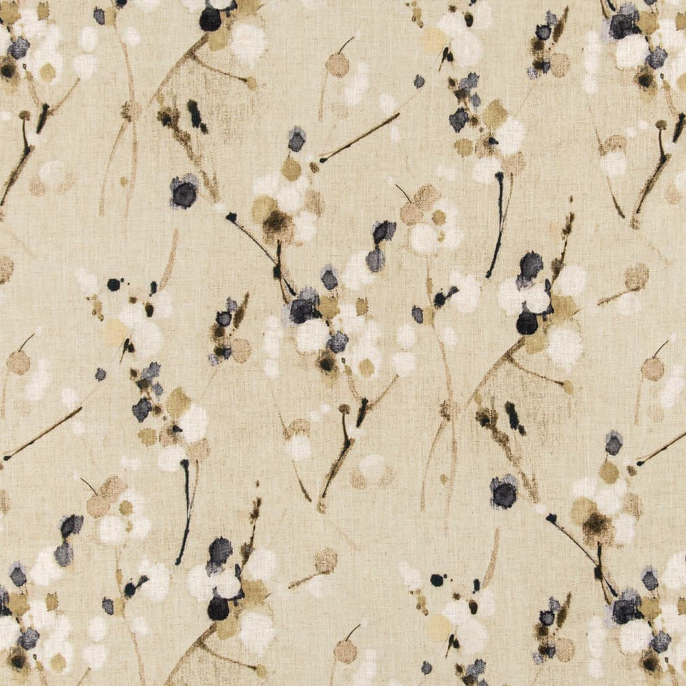 D3319 Beige by Charlotte Designer Fabric Linen Prints 95% Polyester, 5% Linen Asia Exceeds 100,000 Wyzenbeek Rubs (Heavy Duty) </p><p>Repeat: Horizontal 27" x Vertical 27" 54 Inches - Swanky Fabrics -