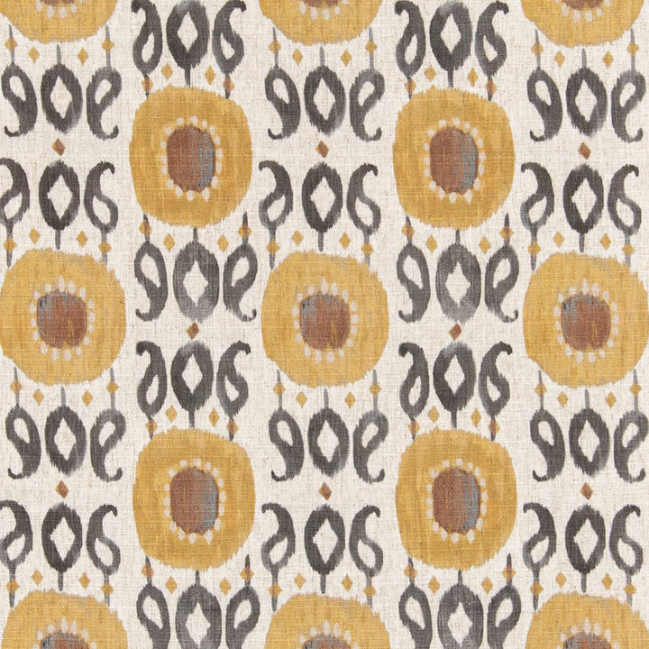 D3321 Saffron by Charlotte Designer Fabric Linen Prints 91% Polyester, 9% Linen Asia Exceeds 100,000 Wyzenbeek Rubs (Heavy Duty) </p><p>Repeat: Horizontal 9" x Vertical 11.5" 54 Inches - Swanky Fabrics -