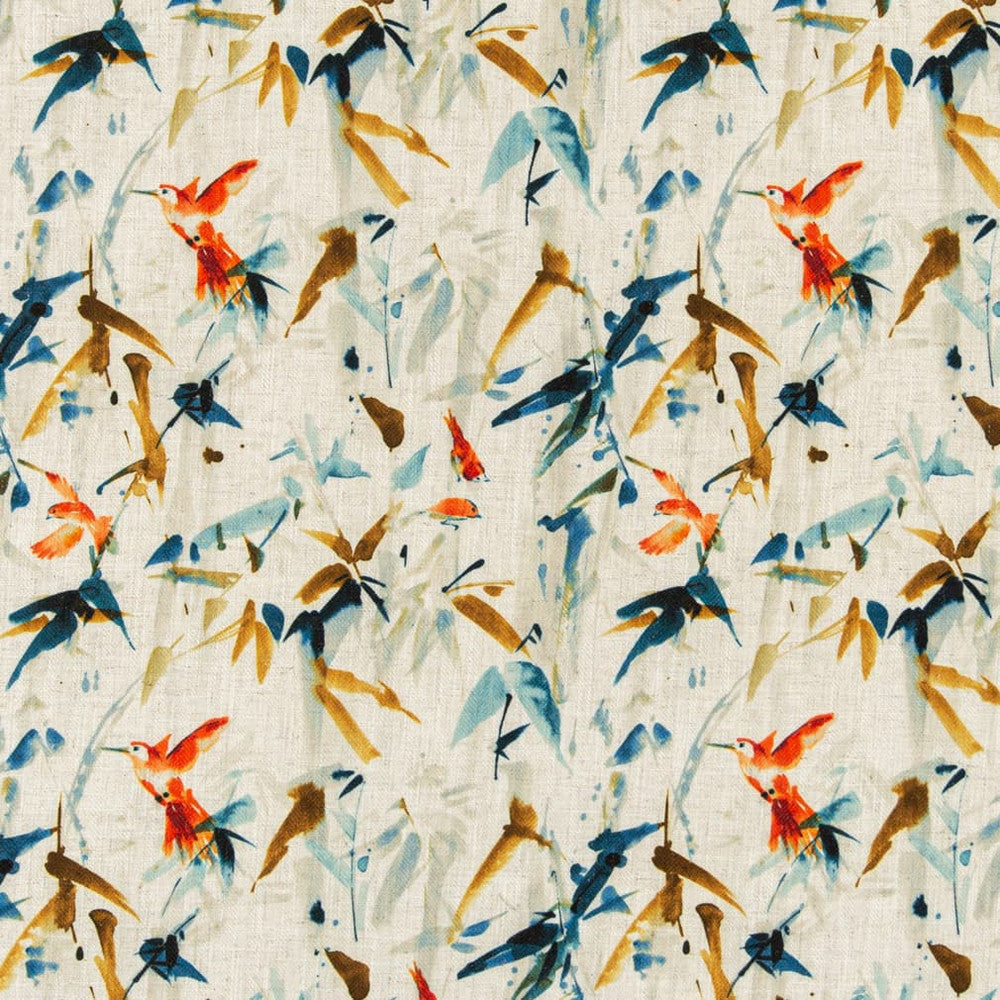 D3326 Fiesta by Charlotte Designer Fabric Linen Prints 95% Polyester, 5% Linen Asia Exceeds 100,000 Wyzenbeek Rubs (Heavy Duty) </p><p>Repeat: Horizontal 13.5" x Vertical 12.5" 54 Inches - Swanky Fabrics -
