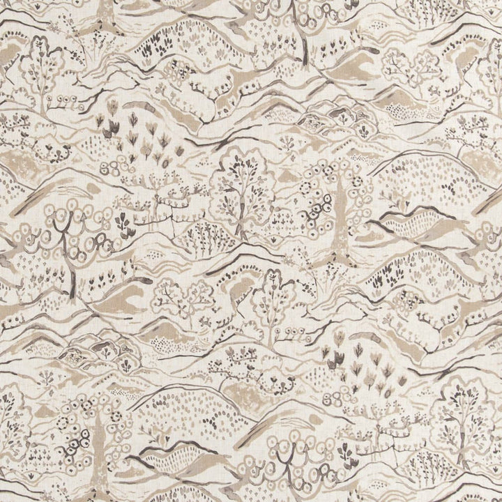 D3334 Fawn by Charlotte Designer Fabric Linen Prints 95% Polyester, 5% Linen Asia Exceeds 100,000 Wyzenbeek Rubs (Heavy Duty) </p><p>Repeat: Horizontal 28" x Vertical 27.5" 54 Inches - Swanky Fabrics -
