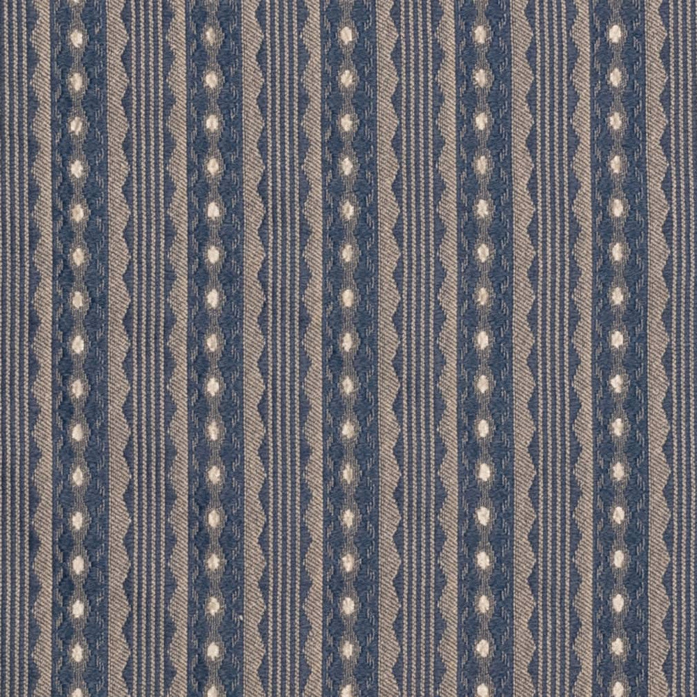 D4077 by Charlotte Designer Fabric Heirloom 100% Polyester Asia Exceeds 100,000 Wyzenbeek Rubs (Heavy Duty) Horizontal 1.75" 54 Inches - Swanky Fabrics -