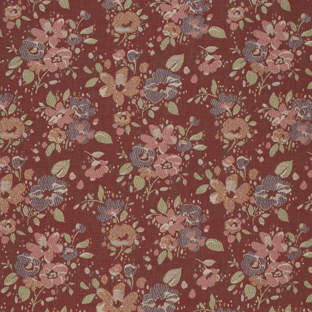 D4385 Persimmon by Charlotte Fabric Tapestry Classics III 100% Polyester Asia Exceeds 90,000 Wyzenbeek Rubs (Heavy Duty) Horizontal 15" x Vertical 15" 54 Inches - Fabric Carolina -