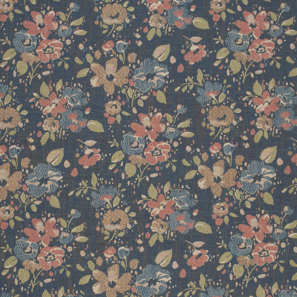 D4392 Blue by Charlotte Fabric Tapestry Classics III 100% Polyester Asia Exceeds 90,000 Wyzenbeek Rubs (Heavy Duty) Horizontal 15" x Vertical 15" 54 Inches - Fabric Carolina -