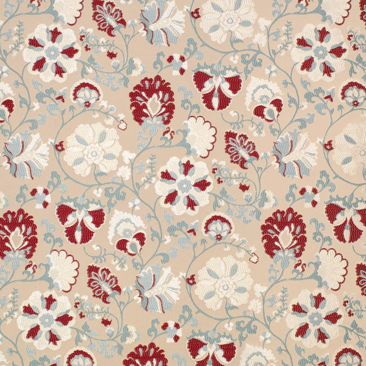 D4405 Eve Cardinal by Charlotte Designer Fabric Vintage Damask 100% Polyester Asia Exceeds 100,000 Wyzenbeek Rubs (Heavy Duty) </p><p>Repeat: Horizontal 14.5" x Vertical 14.75" 54 Inches - Swanky Fabrics -
