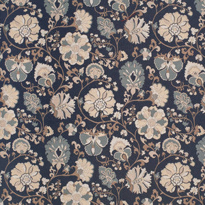 D4411 Eve Navy by Charlotte Designer Fabric