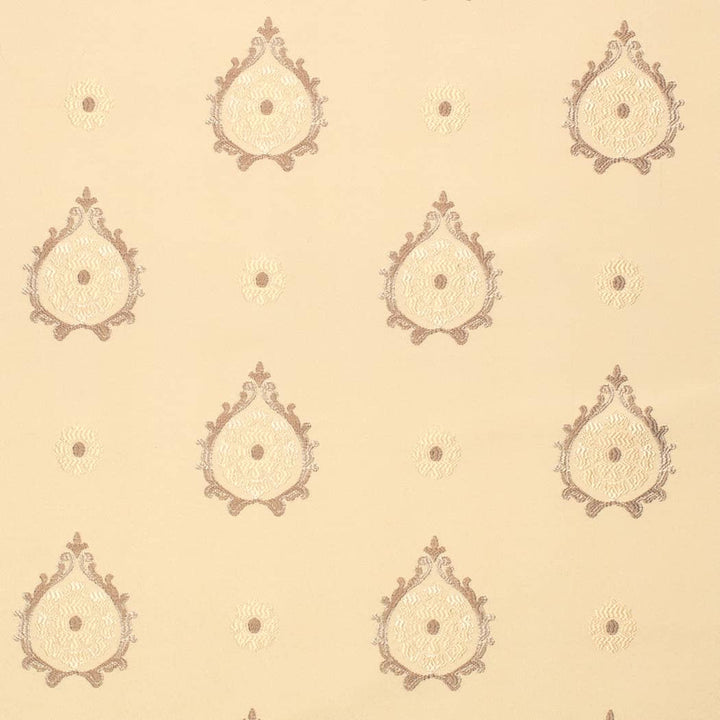 D4417 Aurora Oyster by Charlotte Designer Fabric Vintage Damask 100% Polyester Asia </p><p>Repeat: Horizontal 7.5" x Vertical 7" 54 Inches - Swanky Fabrics -