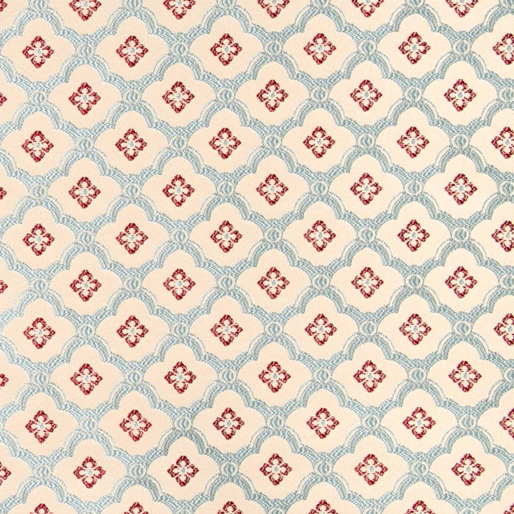 D4441 Mae Cardinal by Charlotte Designer Fabric Vintage Damask 100% Polyester Asia </p><p>Repeat: Horizontal 2" x Vertical 2" 54 Inches - Swanky Fabrics -