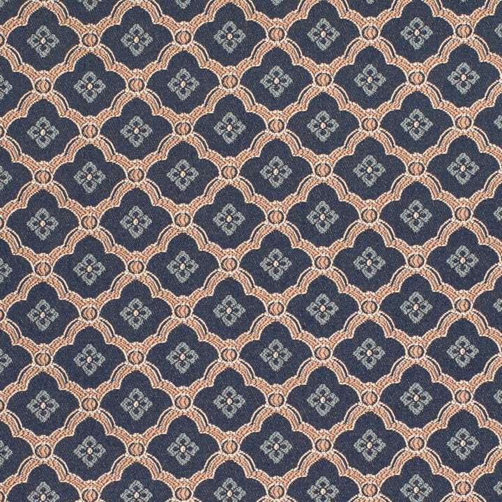 D4446 Mae Navy by Charlotte Designer Fabric Vintage Damask 100% Polyester Asia </p><p>Repeat: Horizontal 2" x Vertical 2" 54 Inches - Swanky Fabrics -