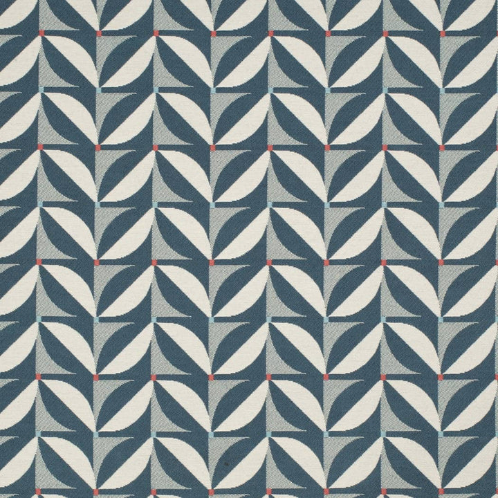 D4551 Patio Marine by Charlotte Designer Fabric Veranda II 71% Polypropylene, 29% Polyester Mexico </p><p>Repeat: Horizontal 3.75" x Vertical 3.75" 54 Inches - Swanky Fabrics -