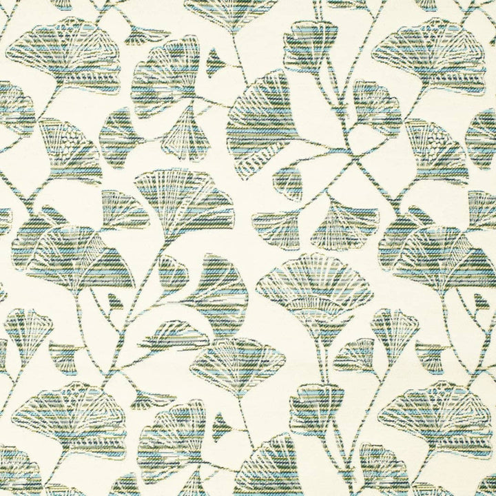D4554 Ginkgo Pool by Charlotte Designer Fabric Veranda II 71% Polypropylene, 29% Polyester Mexico </p><p>Repeat: Horizontal 11" x Vertical 11" 54 Inches - Swanky Fabrics -