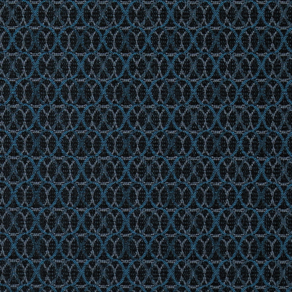 D4622 Sapphire by Charlotte Designer Fabric Contract Collective 100% Polyester USA Exceeds 100,000 Wyzenbeek Rubs (Heavy Duty) Horizontal 1.5" x Vertical 1.75" 54 Inches - Swanky Fabrics -