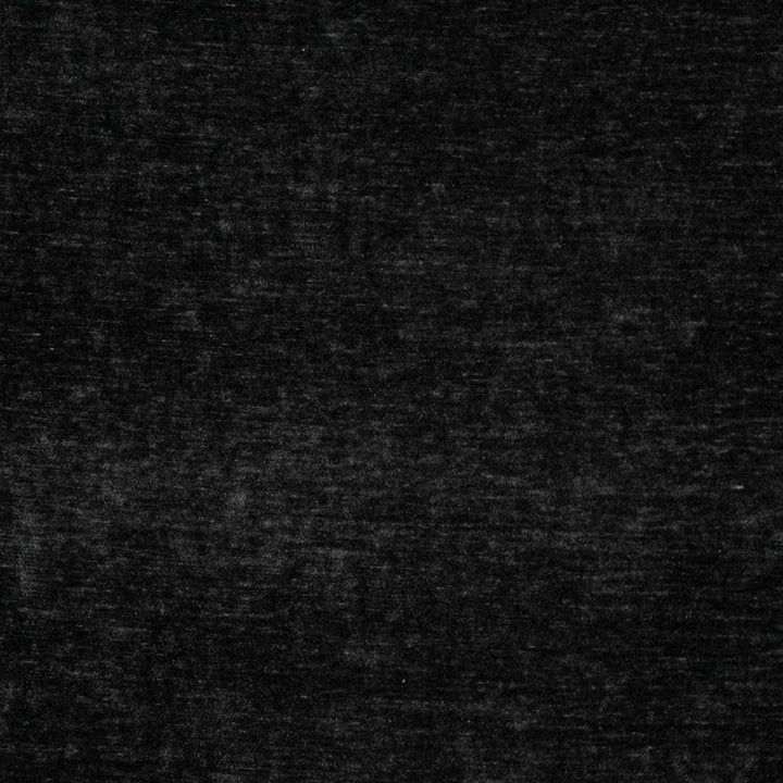 D4727 Onyx by Charlotte Designer Fabric Luxe Velvet II 100% Polyester Asia Exceeds 120,000 Wyzenbeek Rubs (Heavy Duty) No Repeat 54 Inches - Swanky Fabrics -