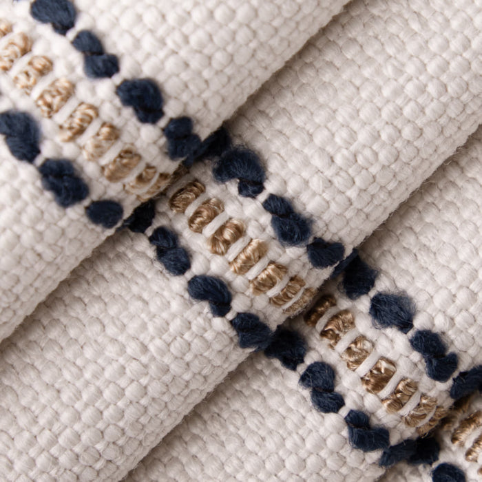 Value Stripes Navy D5087 by Charlotte Fabrics Fabric Charlotte Fabrics Fabric Value Stripes 98% Polypropylene, 2% Polyester USA Horizontal 1.75" 54"  - Fabric Carolina - 