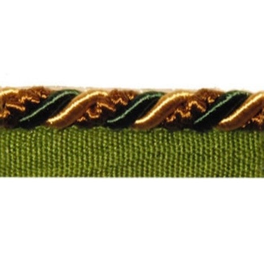 Cord - 553 Irish Ivy by Europatex Designer Fabric Cord 100% Polyester China See Sample Horizontal: N/A and Vertical: N/A 0.38 inches  - Swanky Fabrics -