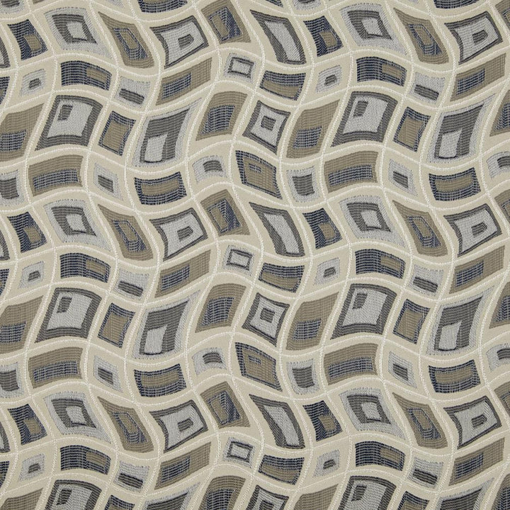D861 Zion/Sky by Charlotte Designer Fabric Contemporary Wovens II 100% Woven Polyester Asia Exceeds 42,000 Wyzenbeek Rubs (Heavy Duty) Horizontal 11.5" x Vertical 7.5" 54 Inches - Swanky Fabrics -