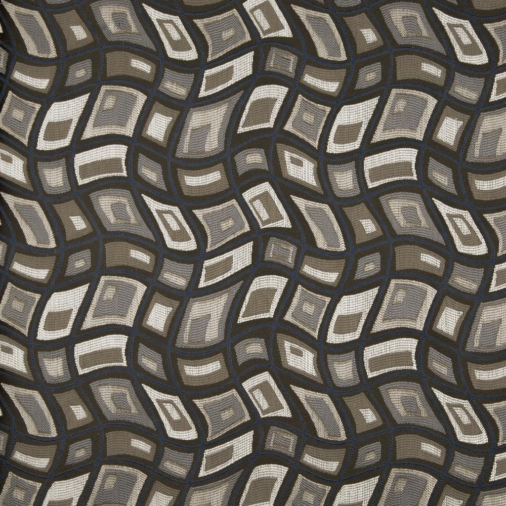 D864 Zion/Storm by Charlotte Designer Fabric Contemporary Wovens II 100% Woven Polyester Asia Exceeds 42,000 Wyzenbeek Rubs (Heavy Duty) </p><p>Repeat: Horizontal: 11.5" x Vertical: 7.5" 54 Inches - Swanky Fabrics -