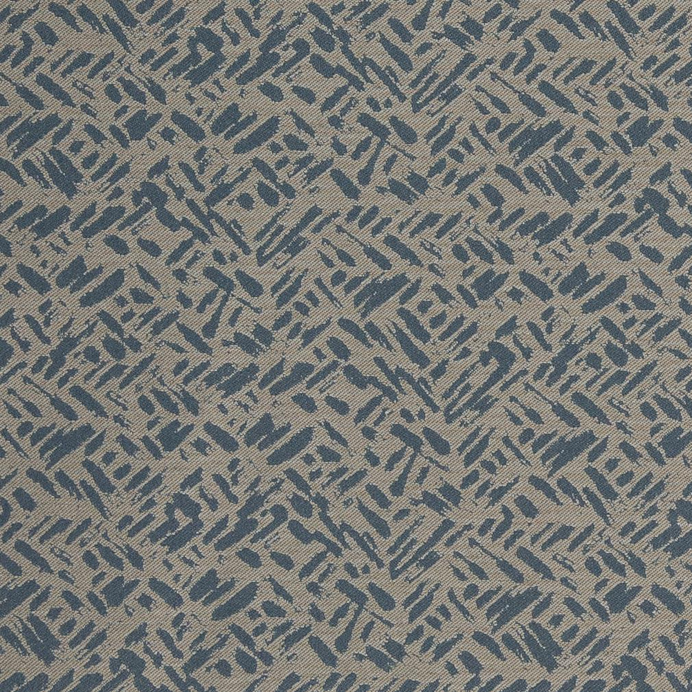 D911 Rice/Cobalt by Charlotte Designer Fabric Durables III 100% Woven Polyester Made In USA Exceeds 100,000 Wyzenbeek Rubs (Heavy Duty) </p><p>Repeat: Horizontal: 7.25" x Vertical: 6.75" 54 Inches - Swanky Fabrics -