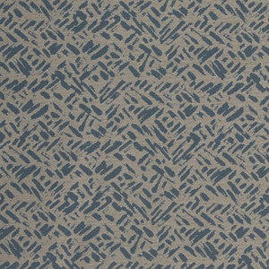 D911 Rice/Cobalt by Charlotte Designer Fabric